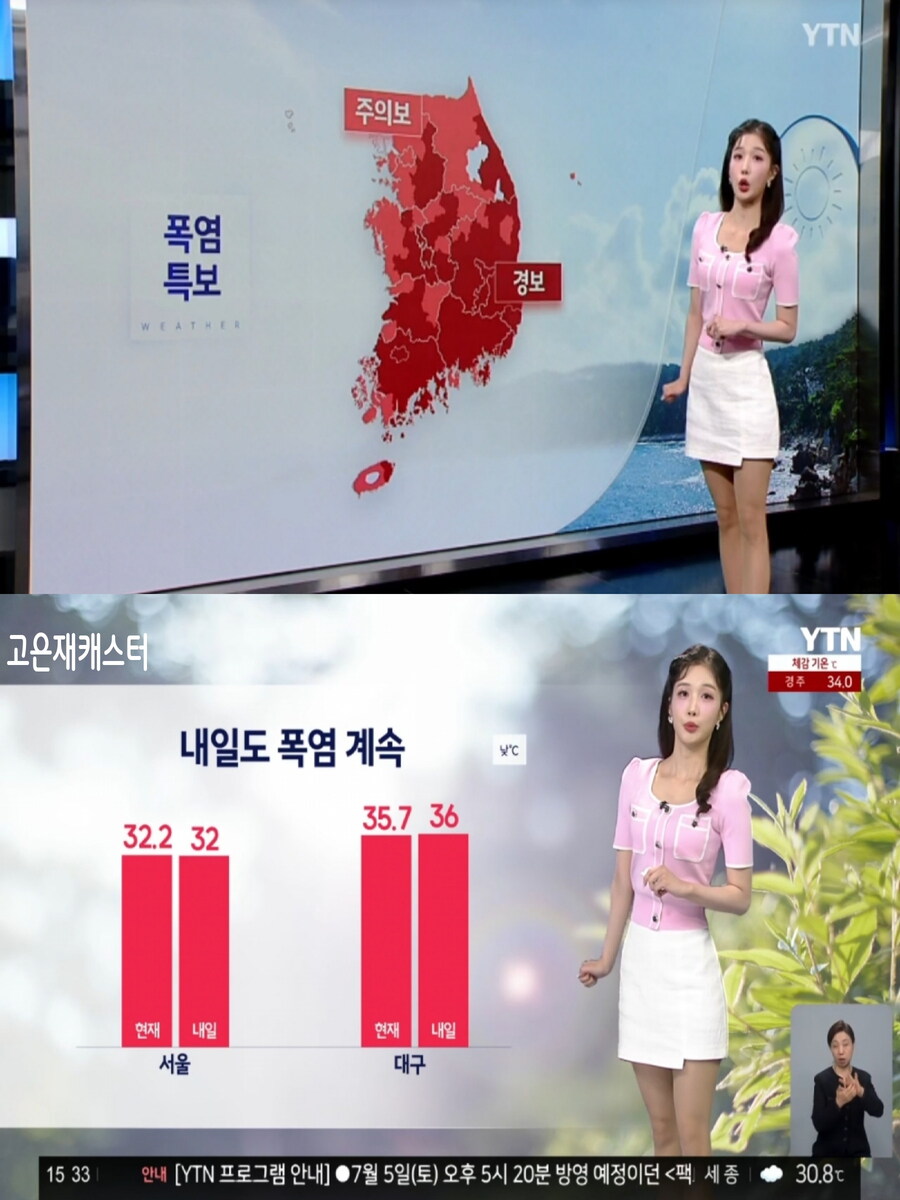 휴일, 전국 강한 자외선(폭염 계속, 일부 중북부 비)_2.jpg