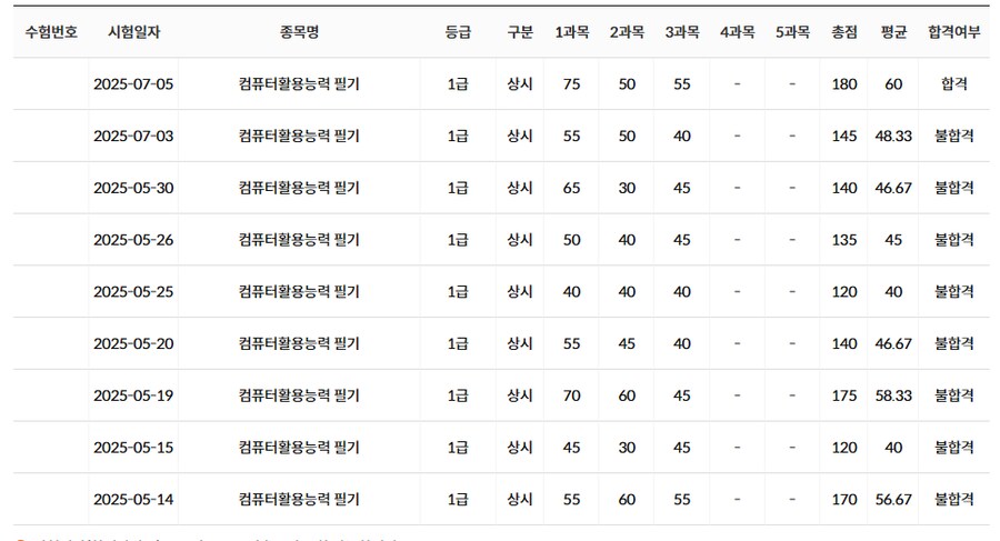 컴퓨터 활용 필기 1급 드디어 합격했다..._1.png