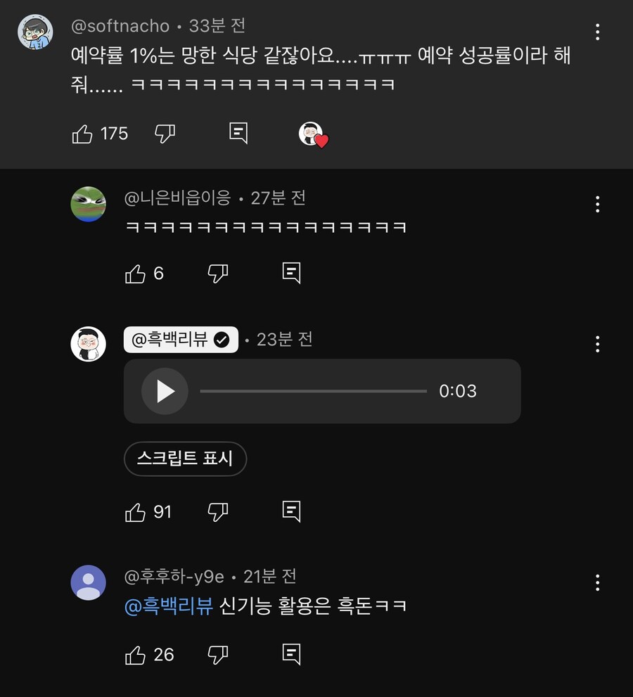 이제 유튜브도 댓글에 보이스 달 수 있나보네_1.jpg