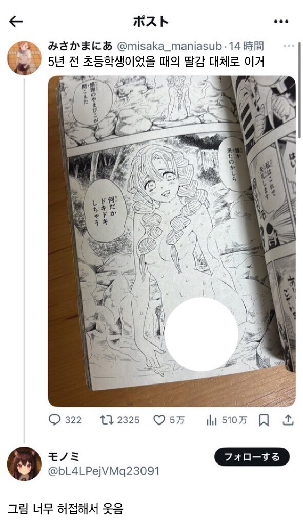 초딩 때 귀멸의 칼날 만화로 딸친 일본인_4.jpg