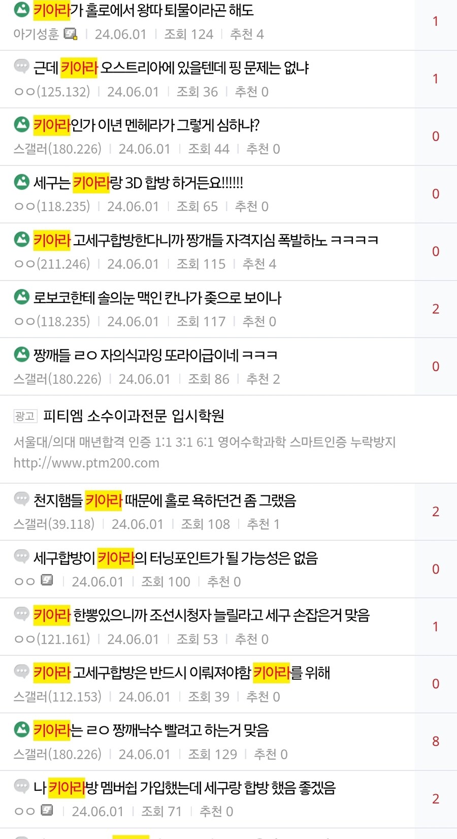 ㅇㅇㄱ) *헐압주의* 키아라 여론 어땟는지 살짝 찾아봤더니_1.jpg