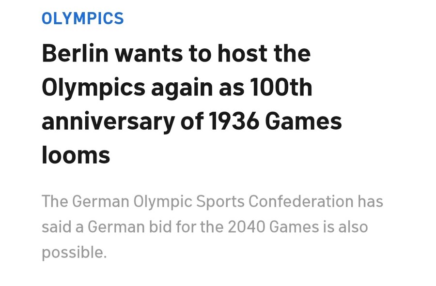 베를린 올림픽 100주년 기념을 위해 2036년 올림픽 개최를 원하는 베를린_1.jpg