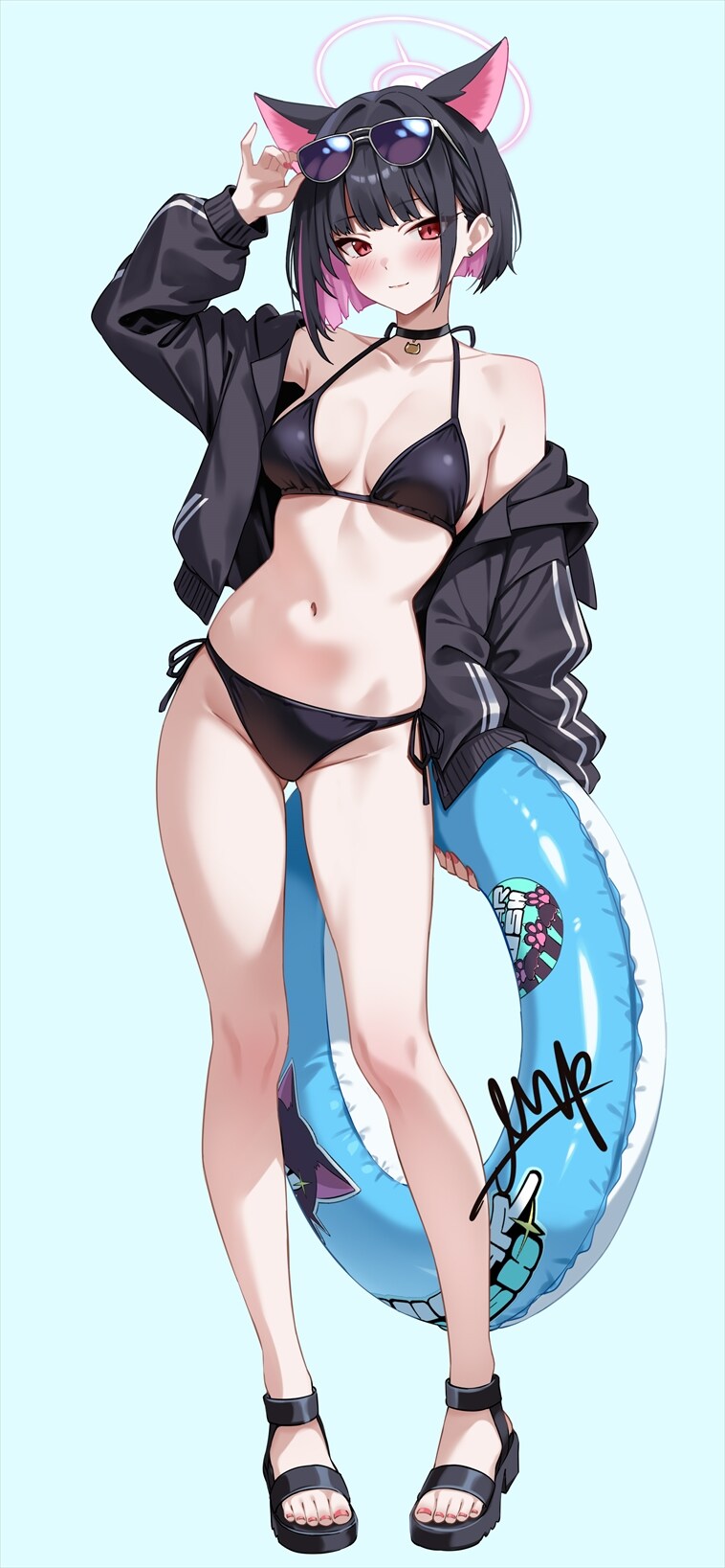 블루아카) 수영복 고양이_1.jpg