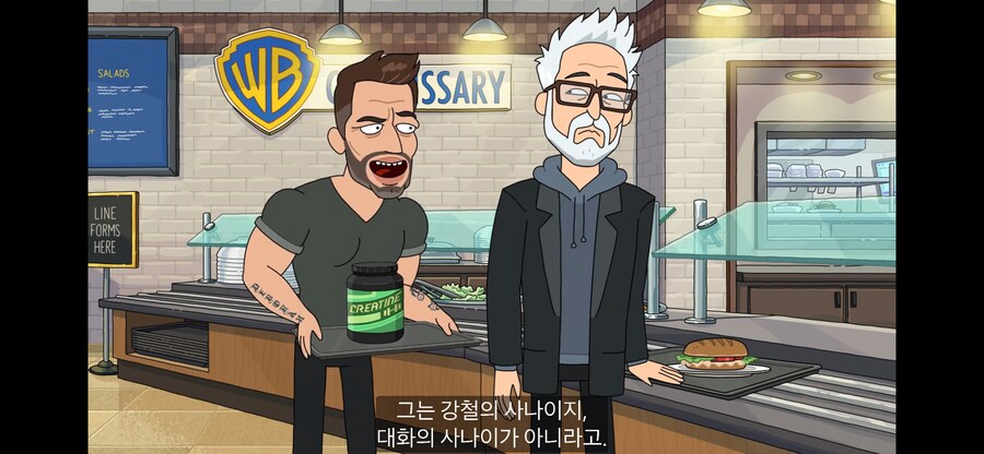 스나이더가 제임스 건한테 슈퍼맨 조언 중_1.png