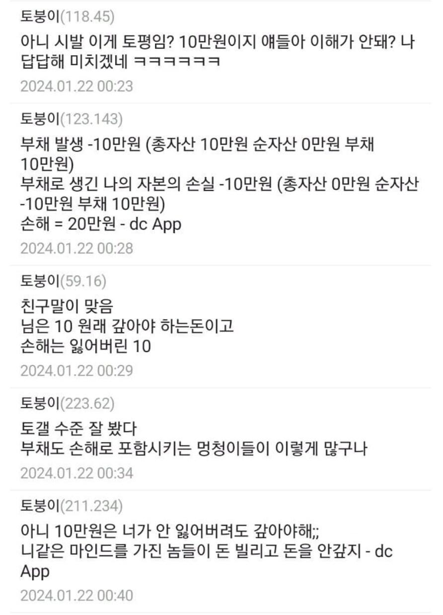 빌린 돈을 잃어버리면 얼마 손해인지에 대한 현명한 유게이의 답_2.jpg