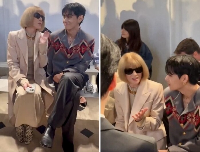 BTS 뷔 ‘자전거 타고 입장’…파리 셀린느쇼, 얼음여왕 녹였다_1.jpg