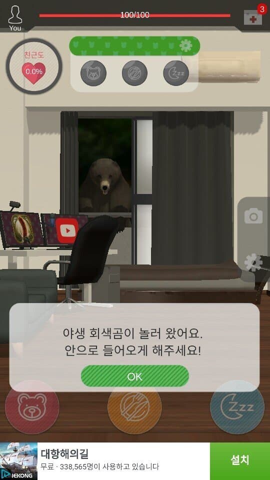 야생 회색곰이 놀러 왔어요!.jpg_1.jpg