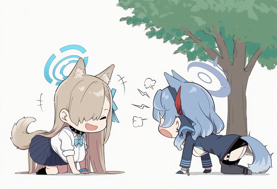 블루아카) ai) 애완견이랑 산책 온 Manhwa_1.png