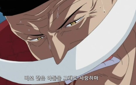원피스) 흰수염:(엄마를 닮았나 보군. 다행이야. 그라라라.)_9.png