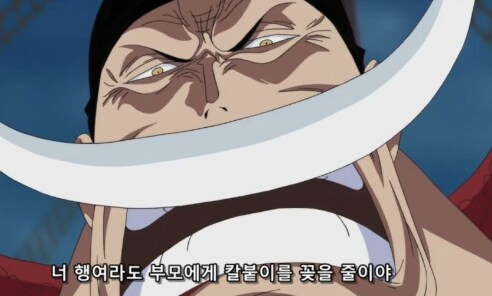 원피스) 흰수염:(엄마를 닮았나 보군. 다행이야. 그라라라.)_5.png