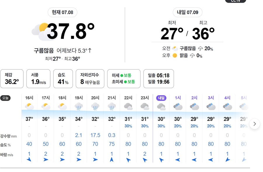현재 시각 더위로 유명한 미국 피닉스의 날씨._1.jpg