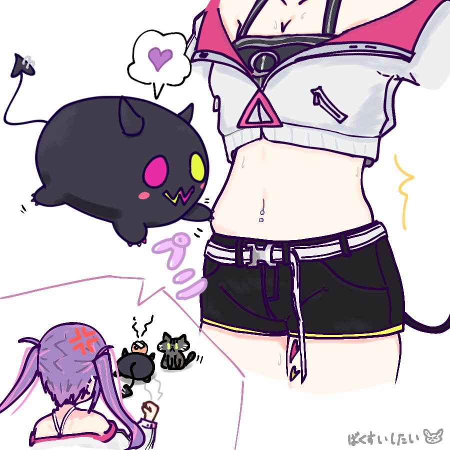 버튜버) 토와의 뱃살을 만지는 비비_1.png