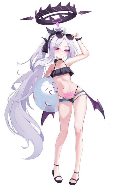 블루아카) 슈퍼로우라이즈 비키니 히나+문신처리해봄_2.png