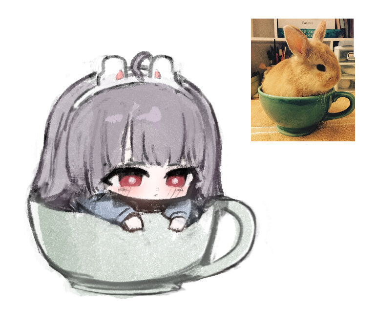 [블루아카] 미유🐇 한 컵☕_1.jpg