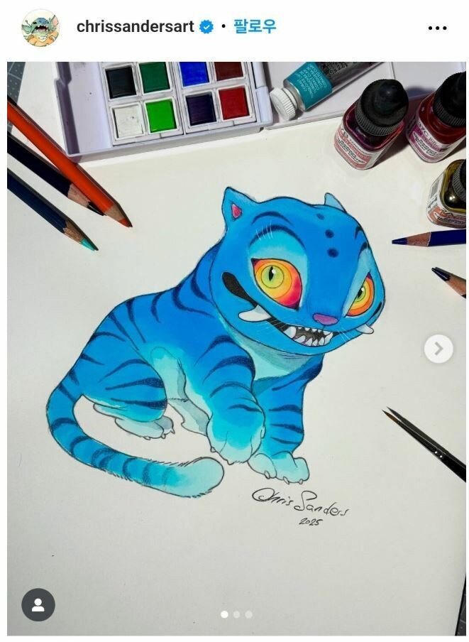[케데헌] 디즈니 크리스토퍼 샌더스 감독이 직접 그려 올린 그림_1.jpg