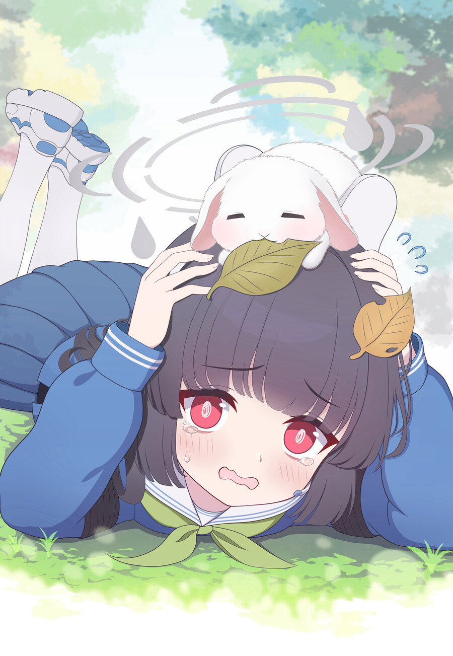 블루아카) 미유 먹는 깡총이_1.jpg