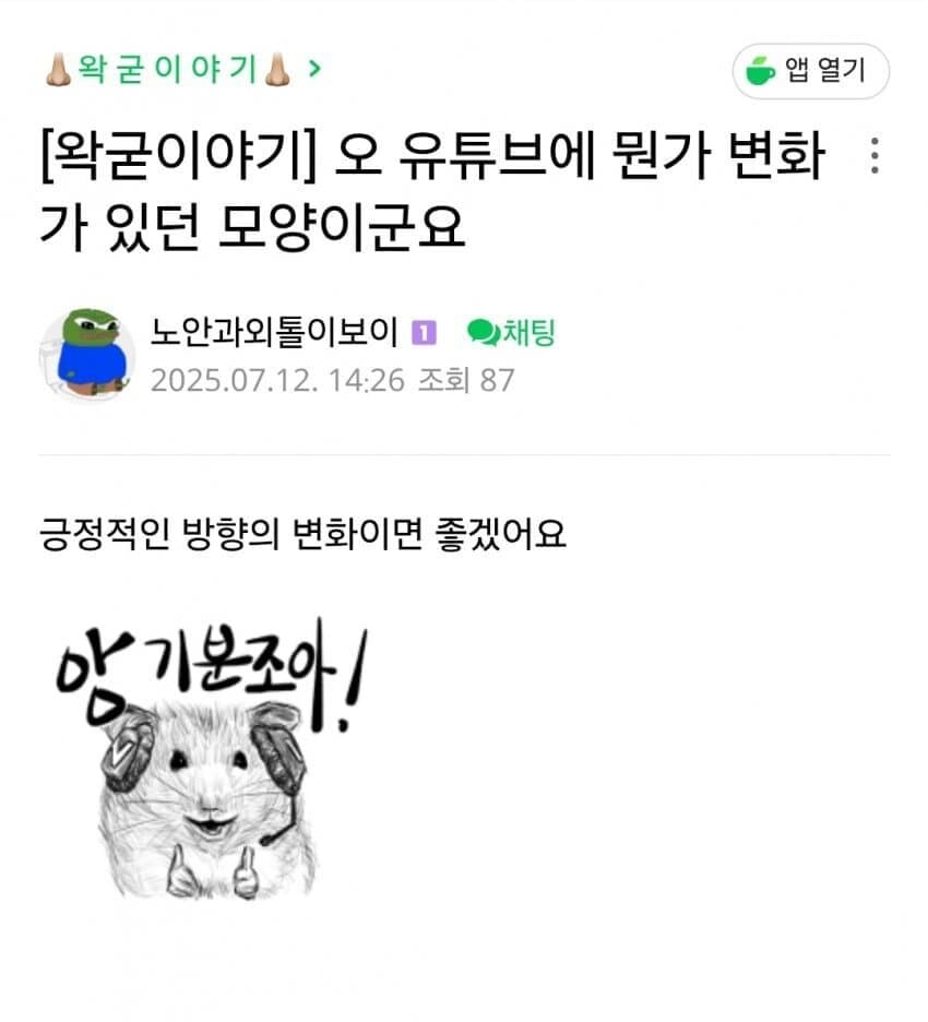 ㅇㅇㄱ) 실시간으로 체널 영상 다 내려간 소식에 '그 팬덤' 반응_8.jpg