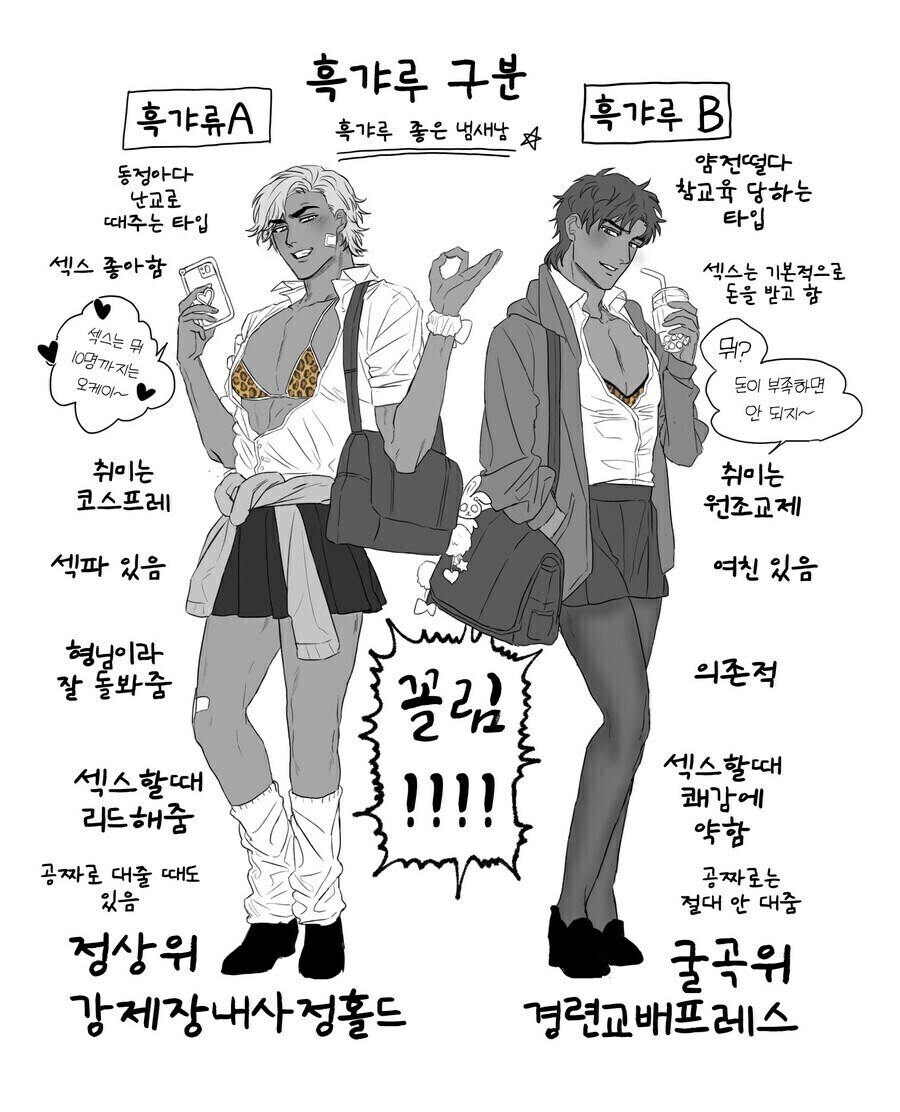 호모게이 흑갸루 구분_1.jpg