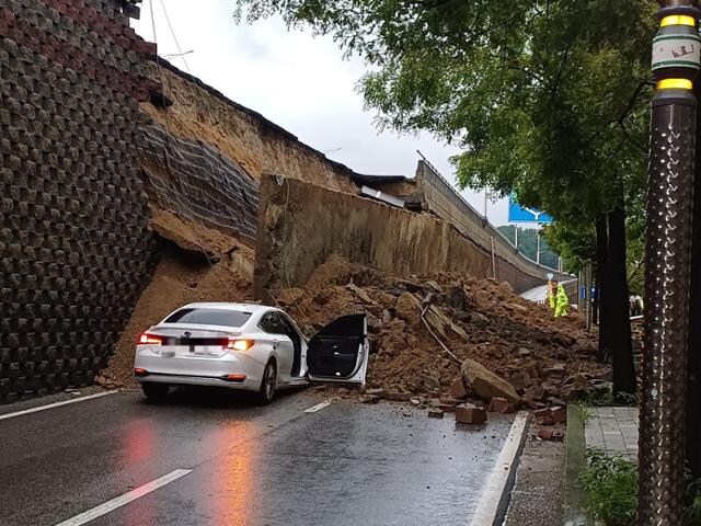 오산 옹벽 붕괴 사망사고 하루 전, 