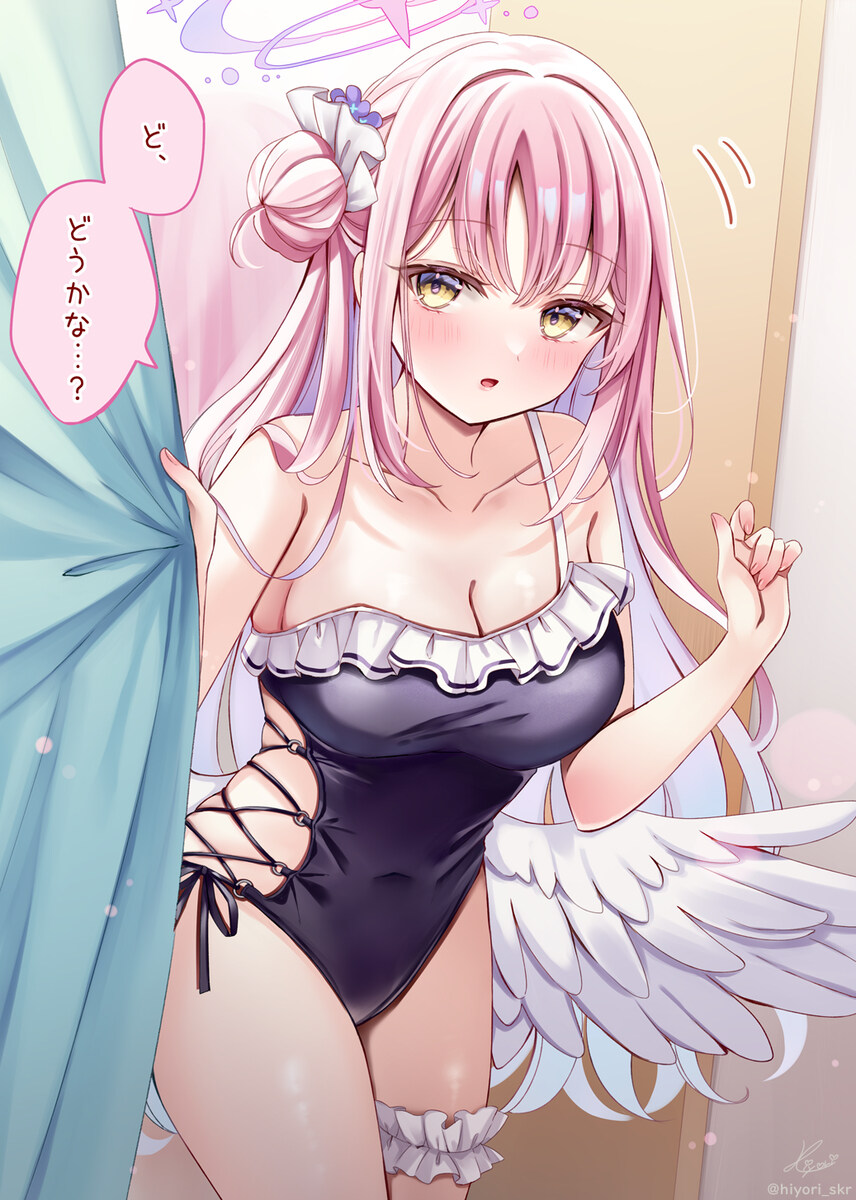 블루아카) 코하루 수영복 입은 미카 외 여러장_6.jpg