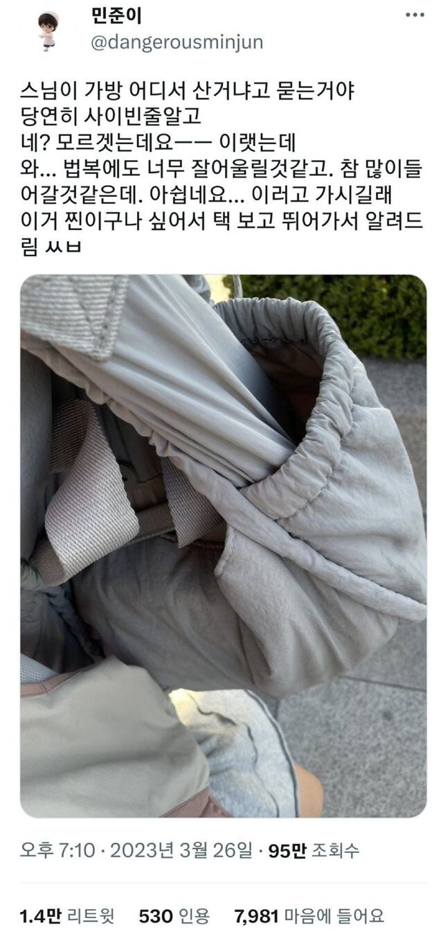 스님이 가방 어디서 산거냐고 묻길래.jpg_1.jpg
