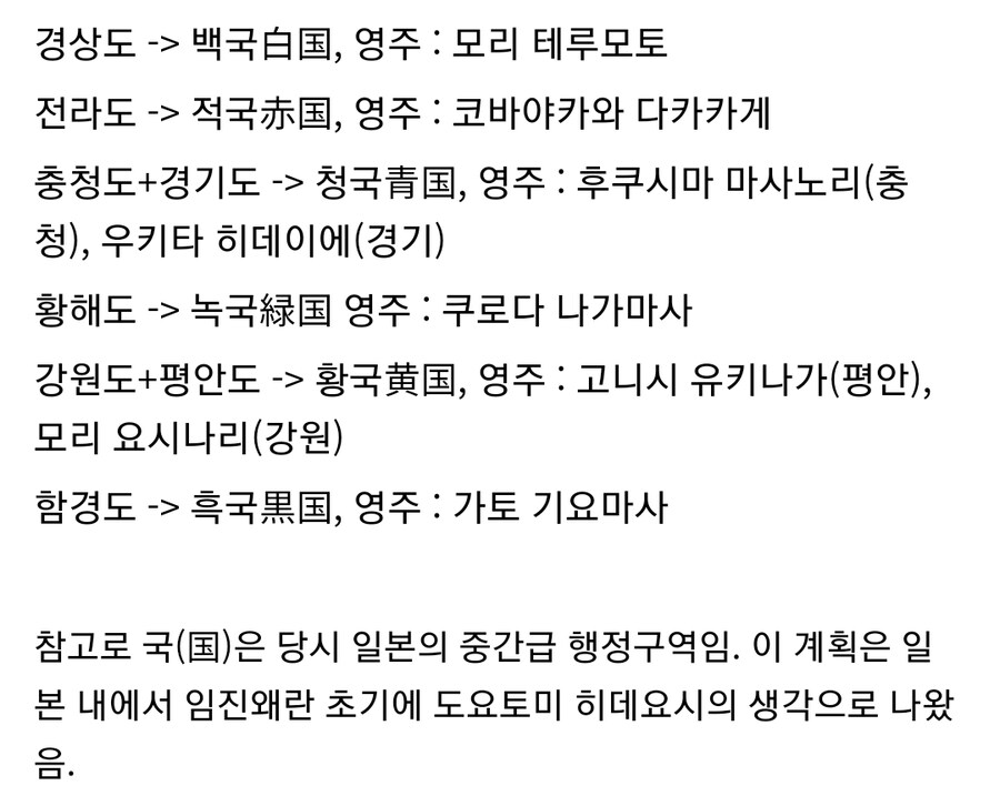 임진왜란 당시 히데요시의 조선분할계획안_2.jpg