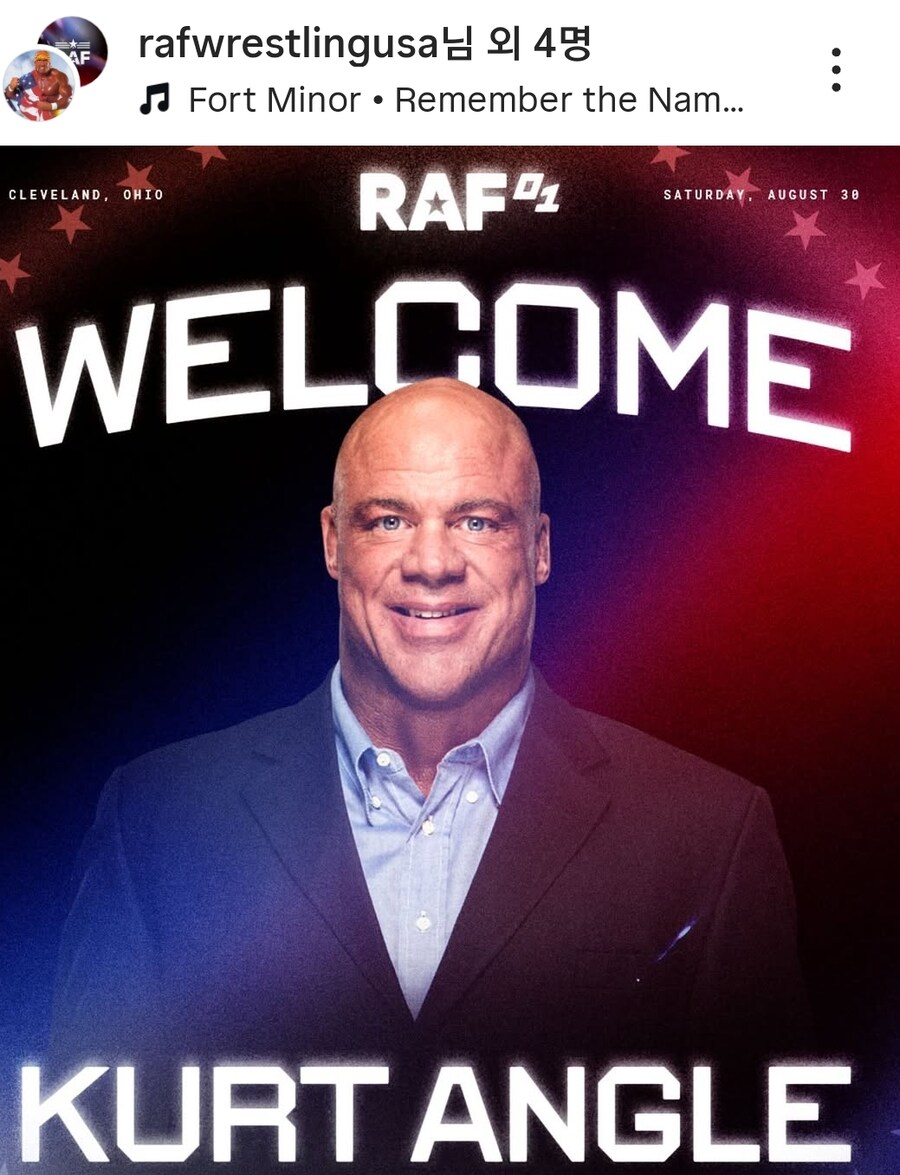 WWE 명예의 전당 헌액자 커트 앵글, 신생 단체 RAF 첫흥행 해설_1.jpg