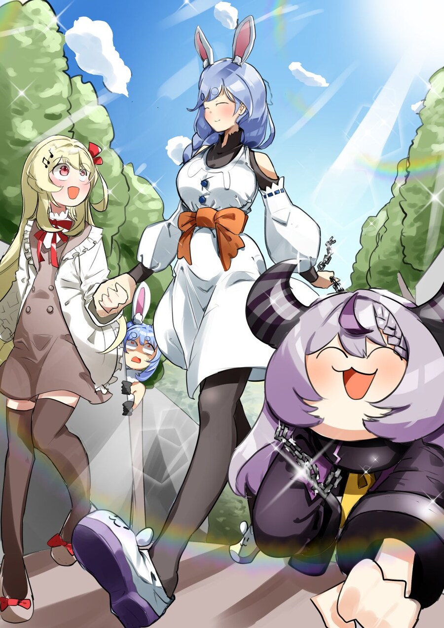 버튜버) 딸들과 산책하는 페코마마_1.png