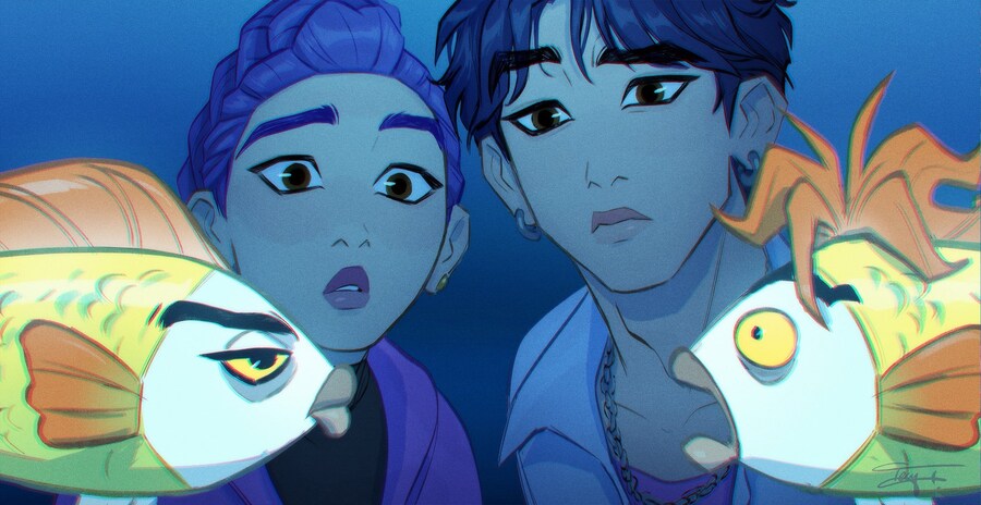 케이팝) 진우 : 이 물고기 루미 너 닮았다 ㅋㅋㅋㅋ_6.jpg