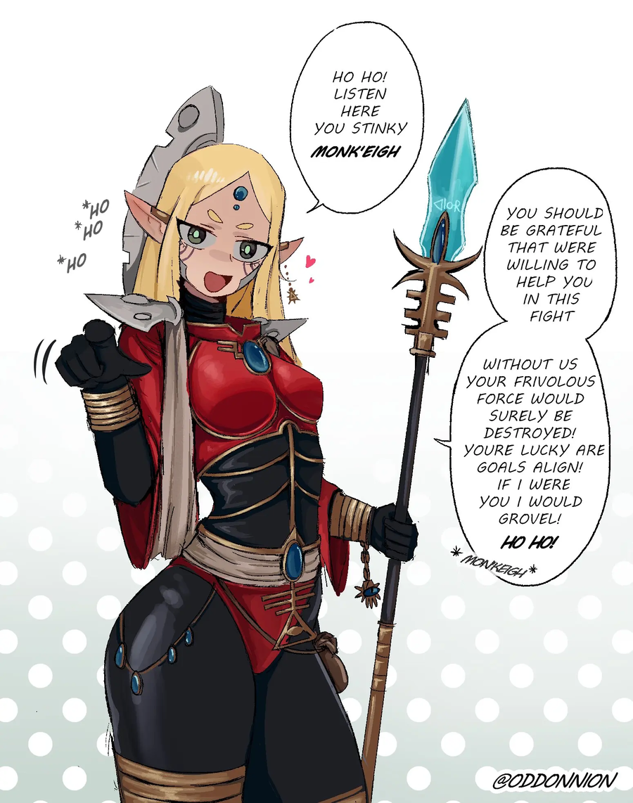 워해머40K 뭔가 귀찮은 스페이스 엘프 여친이 생긴 거 같다._1.webp