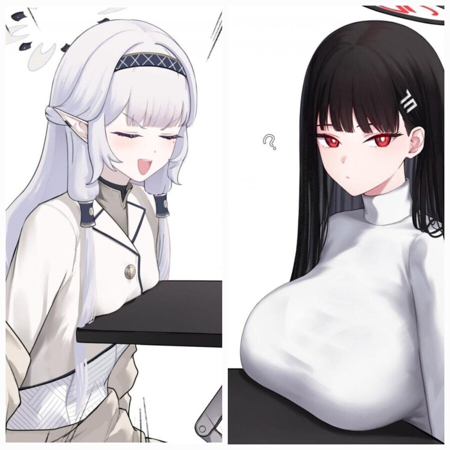블루아카) 수영복 하스미 때문에 이상할 정도로 묻힌 학생_1.jpg