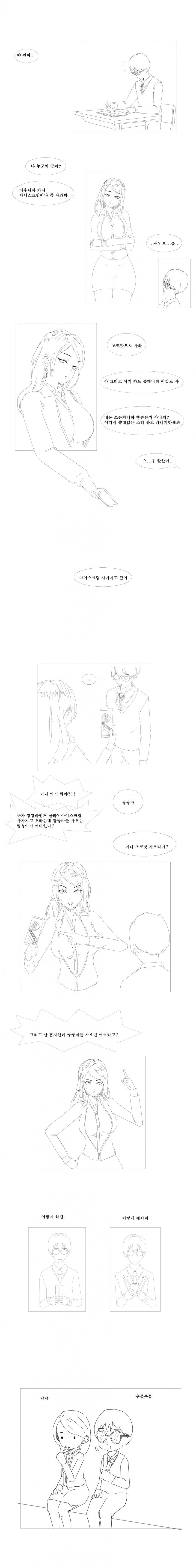 일진녀와 찐따남 만화.manga