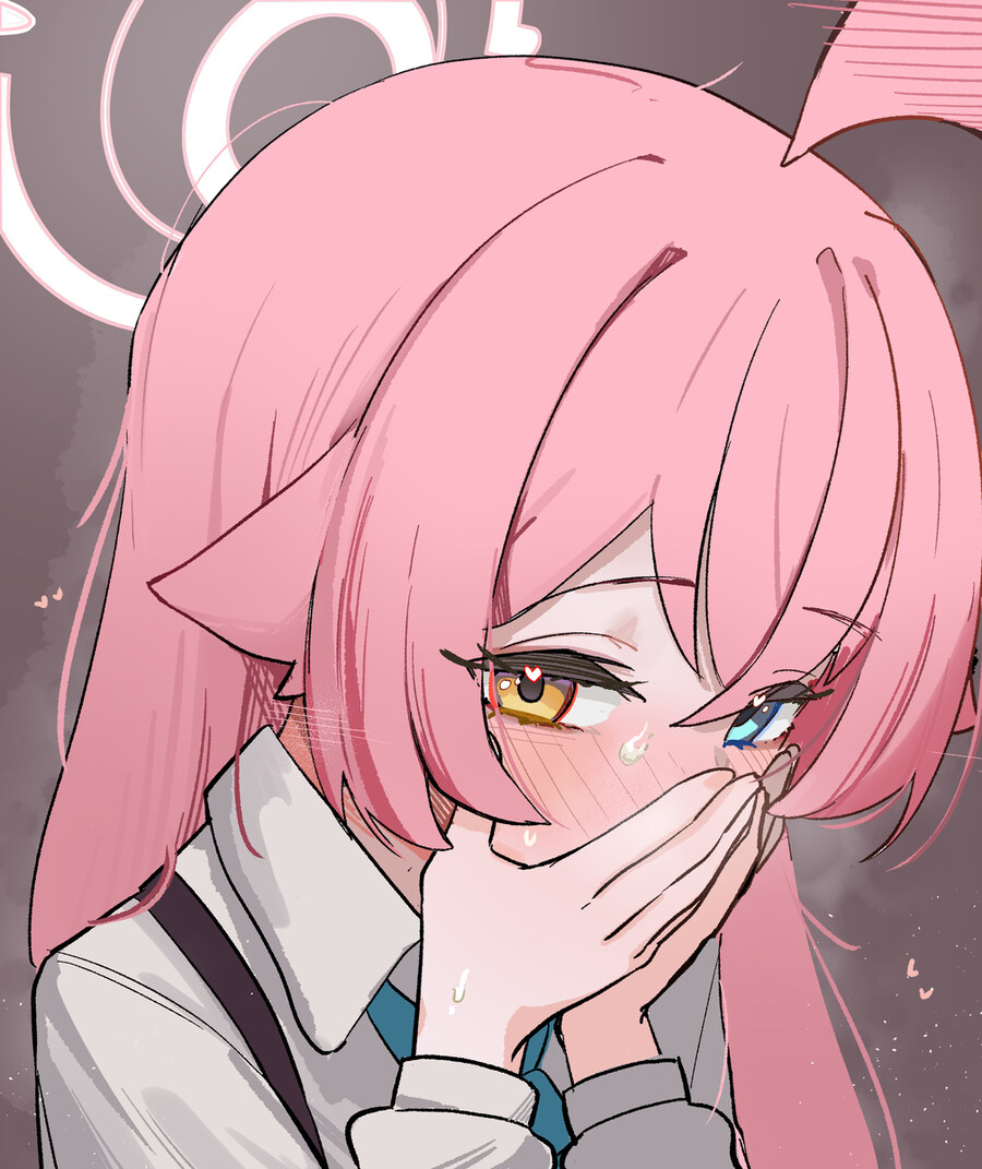 블루아카)벽쿵을 당해서 부끄러워 하는 호시노...!_2.jpg