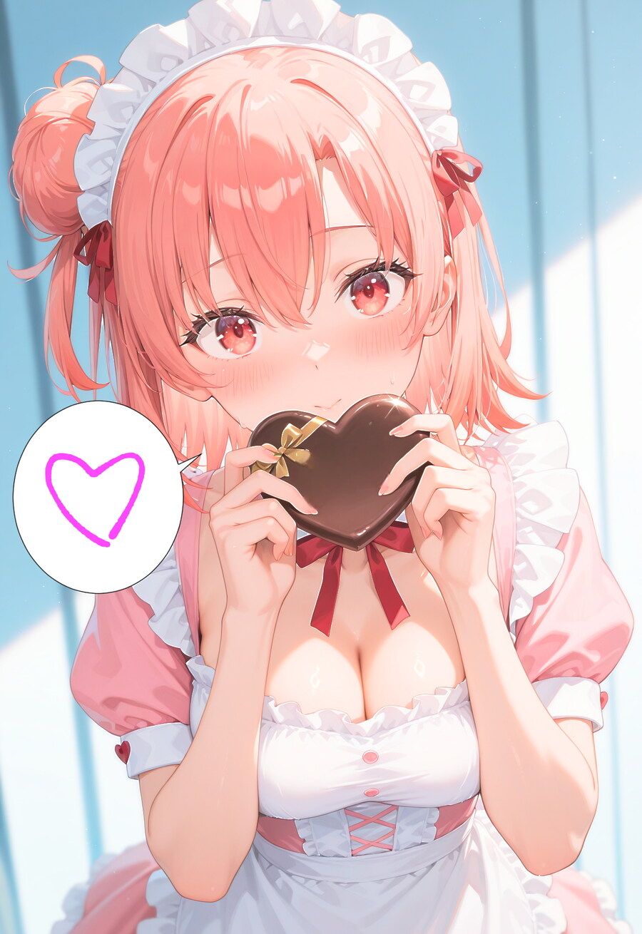적당한 가슴크기의 분홍머리 메이드 소녀_2.jpg