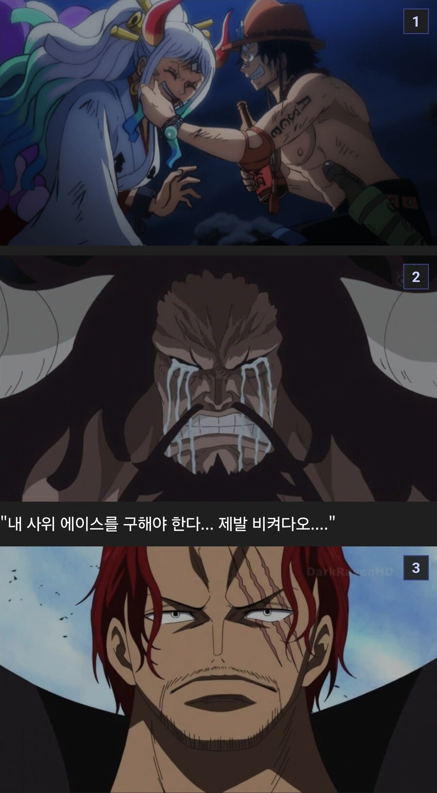원피스)에이스, 흰수염을 도우려했던 용버지 카이도_1.png
