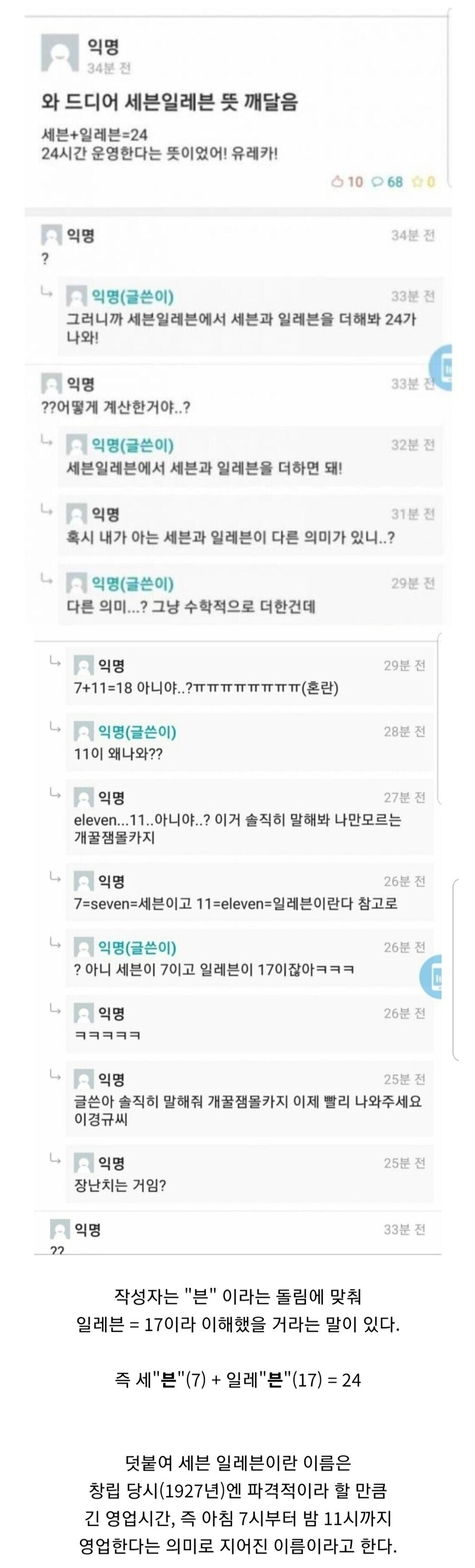 드디어 알게 된 세븐일레븐이라는 상호의 뜻.jpg_1.jpg