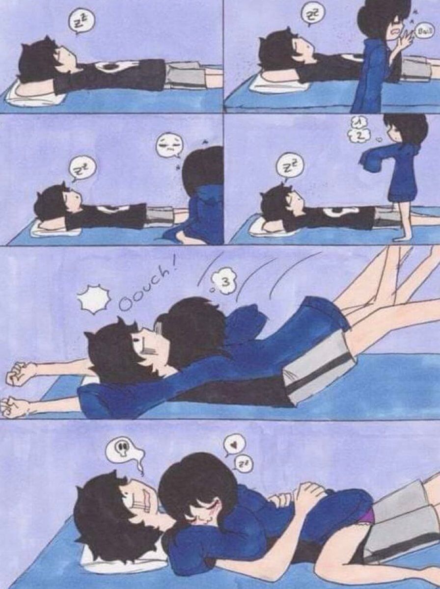 남매가 졸리면 하는 행동.manhwa_1.jpg