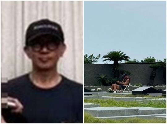 구준엽 근황, 故서희원 묘지에 앉아 패드로 하염없이 사진만_1.jpg