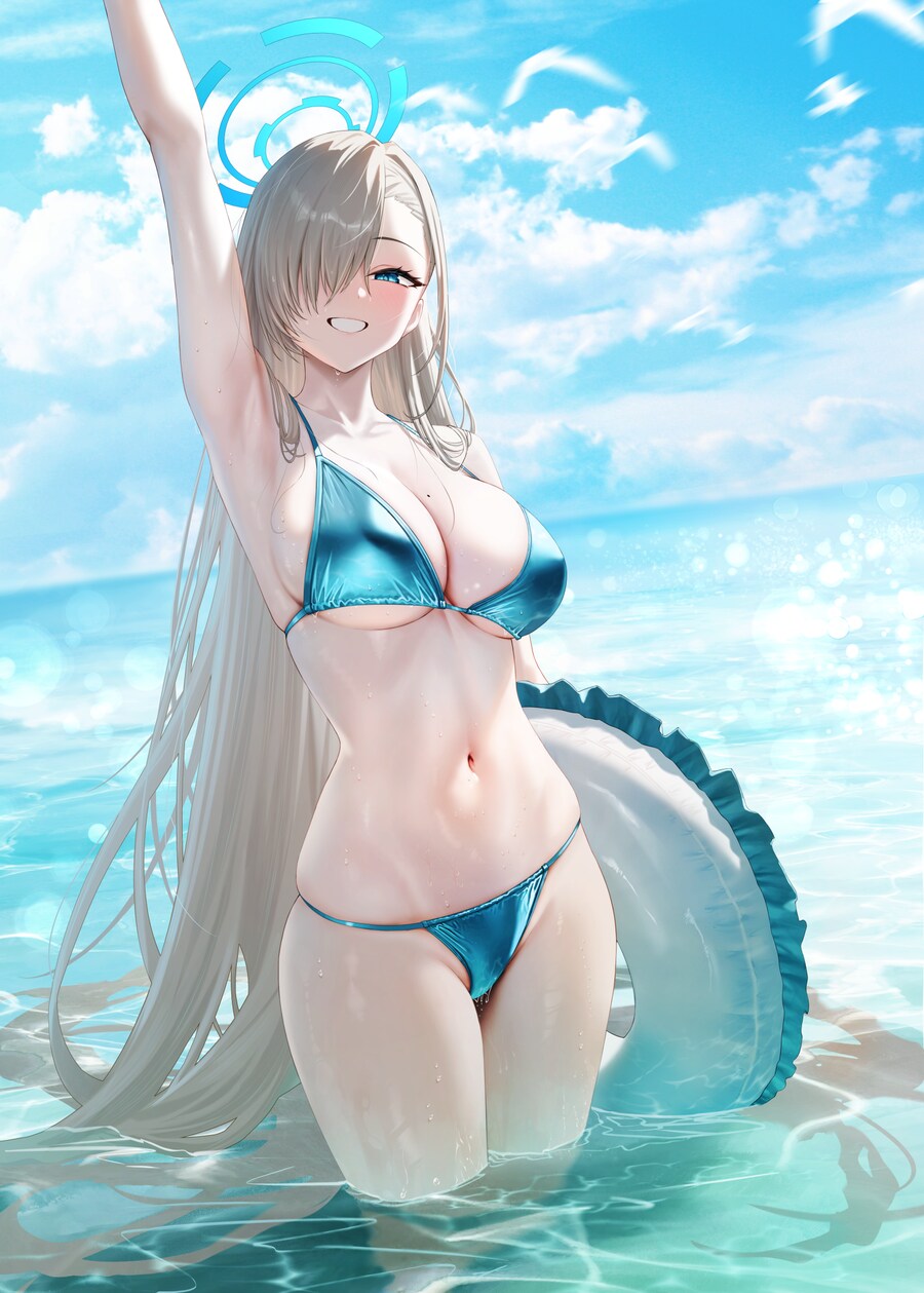 블루아카) 바닷가 아스나