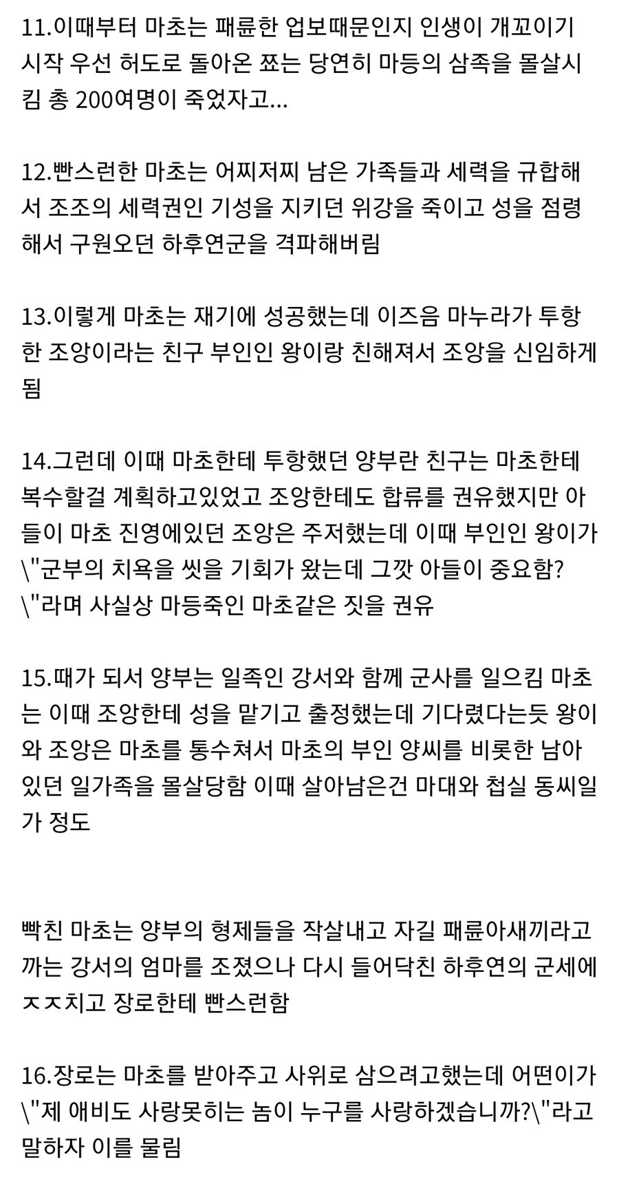 (삼국지) 패륜아 마초의 생애_4.jpg