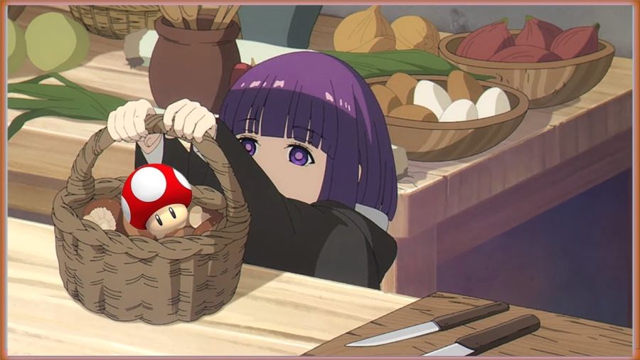 장송의프리렌) 버섯 먹는 페른_1.jpg