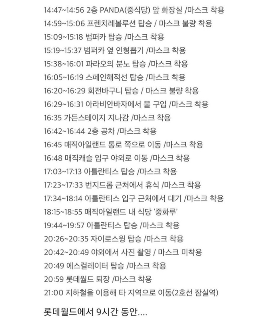 코로나 당시 미쳐버린 롯데월드 이동동선 .jpg_2.jpg
