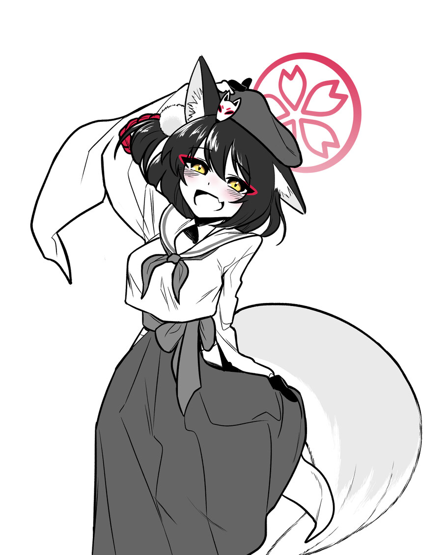 블루아카) 모브 옷 입은 이즈나 그려옴_1.jpg