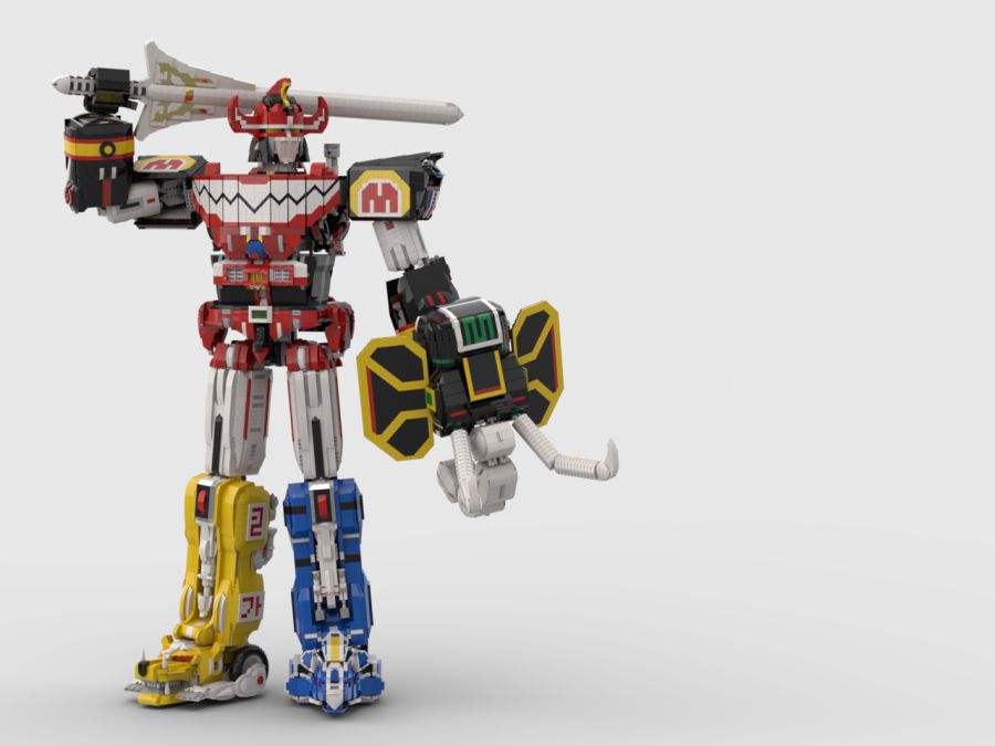 레고로 만든 무적! 파워레인져의 대수신(大獣神) - Megazord 최종완성_6.png