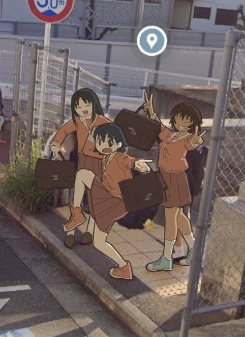 스트리뷰에 포즈 취하는 여고생_5.jpg