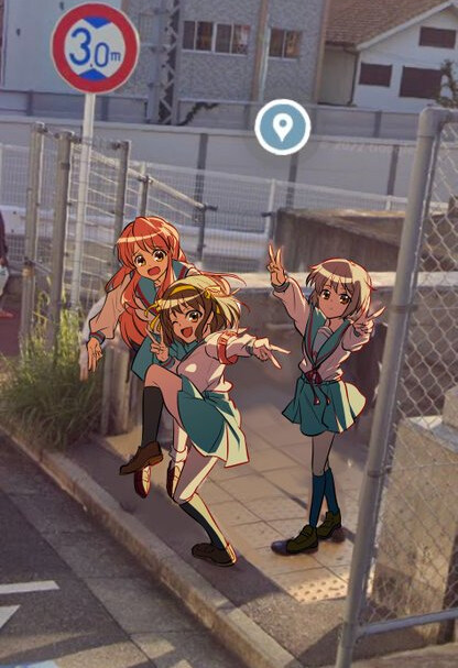 스트리뷰에 포즈 취하는 여고생_12.jpg