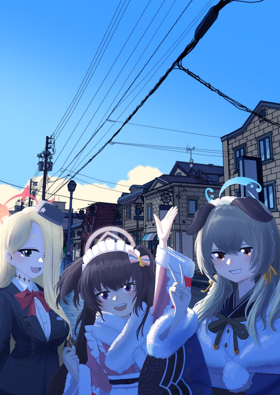 블루아카) 마츠리부 친구들 그려옴_1.png