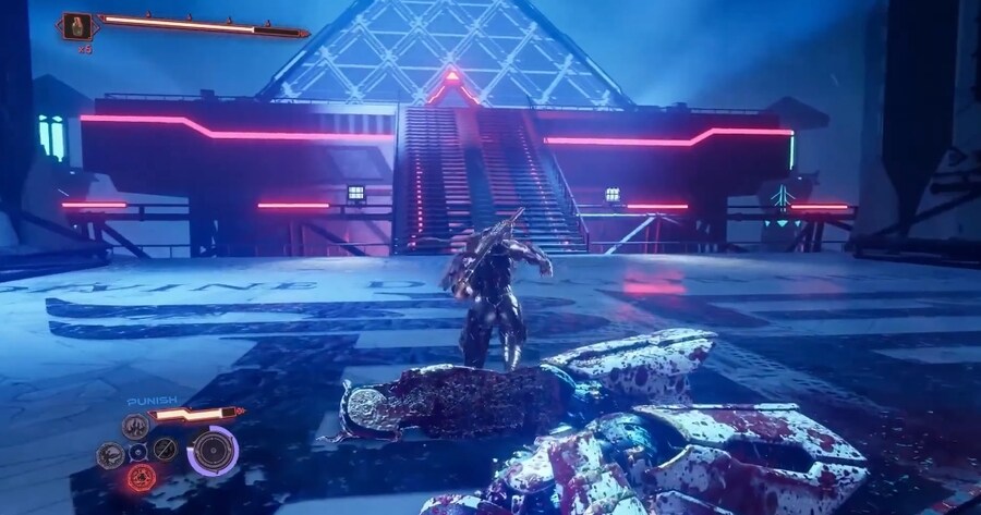 닌가4 시연영상 캡쳐 적 보스 절단된 단면 (약혐)_1.jpg