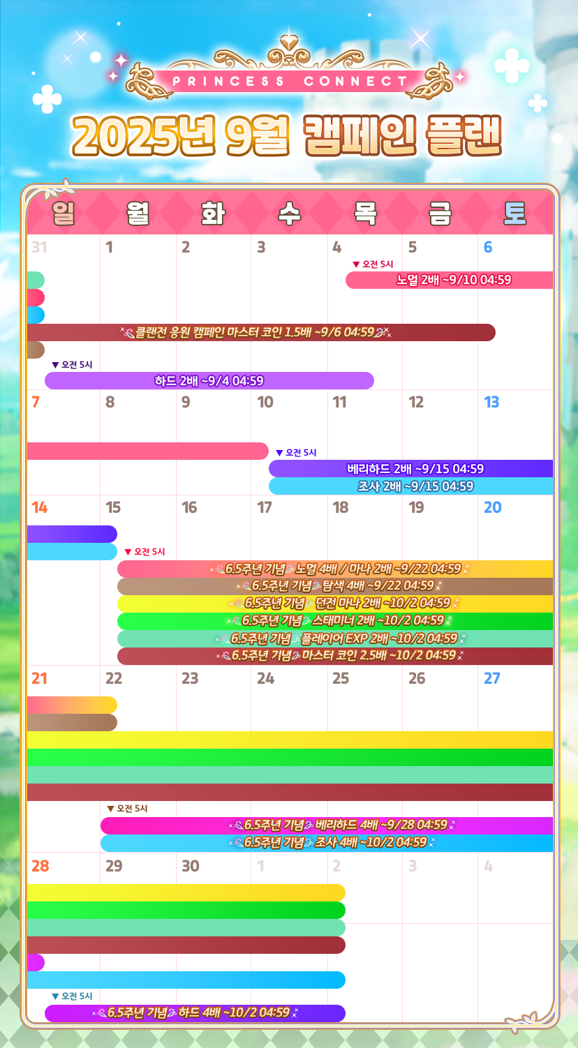 [프린세스커넥트] 8월 29일(금) 업데이트 내역 안내+9월 캠페인(4배)_1.png