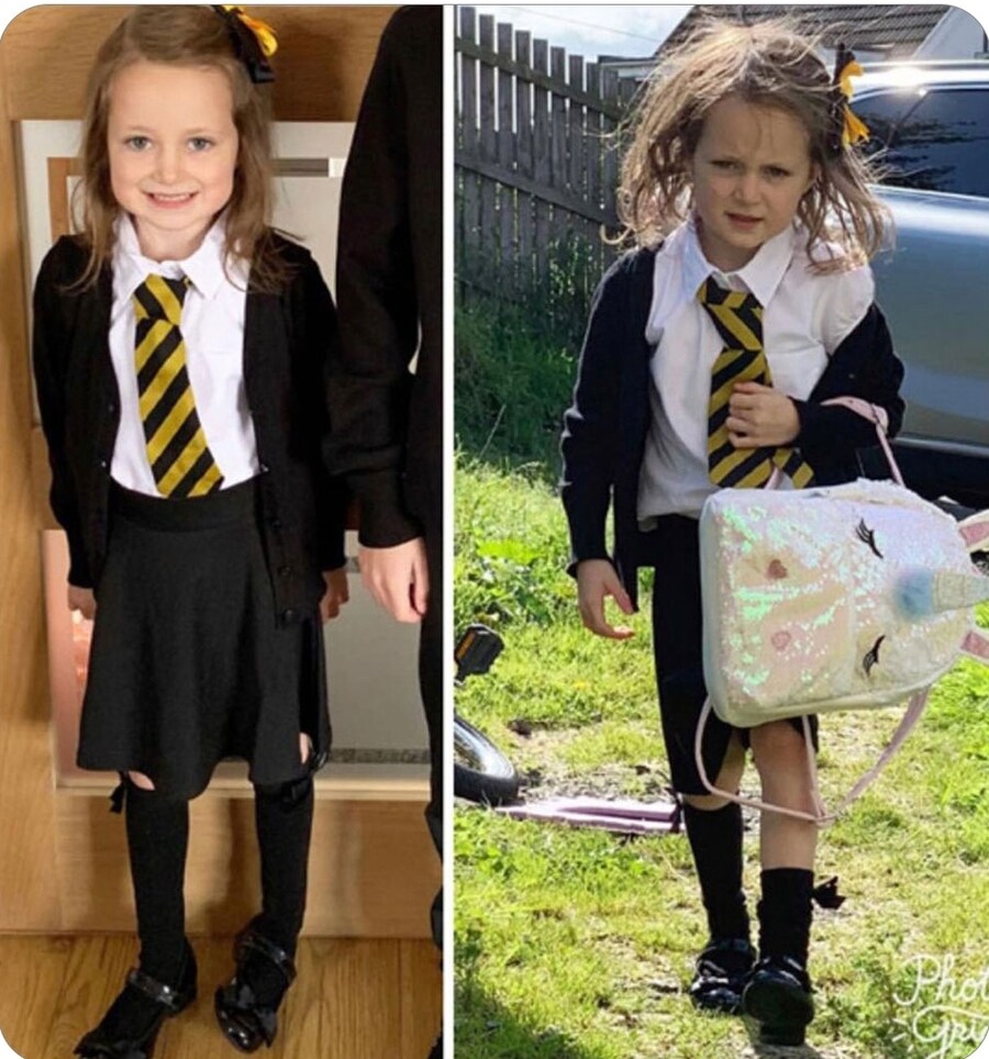 "우리 딸~ 학교 첫날인데 재밋었어~?"_1.jpg